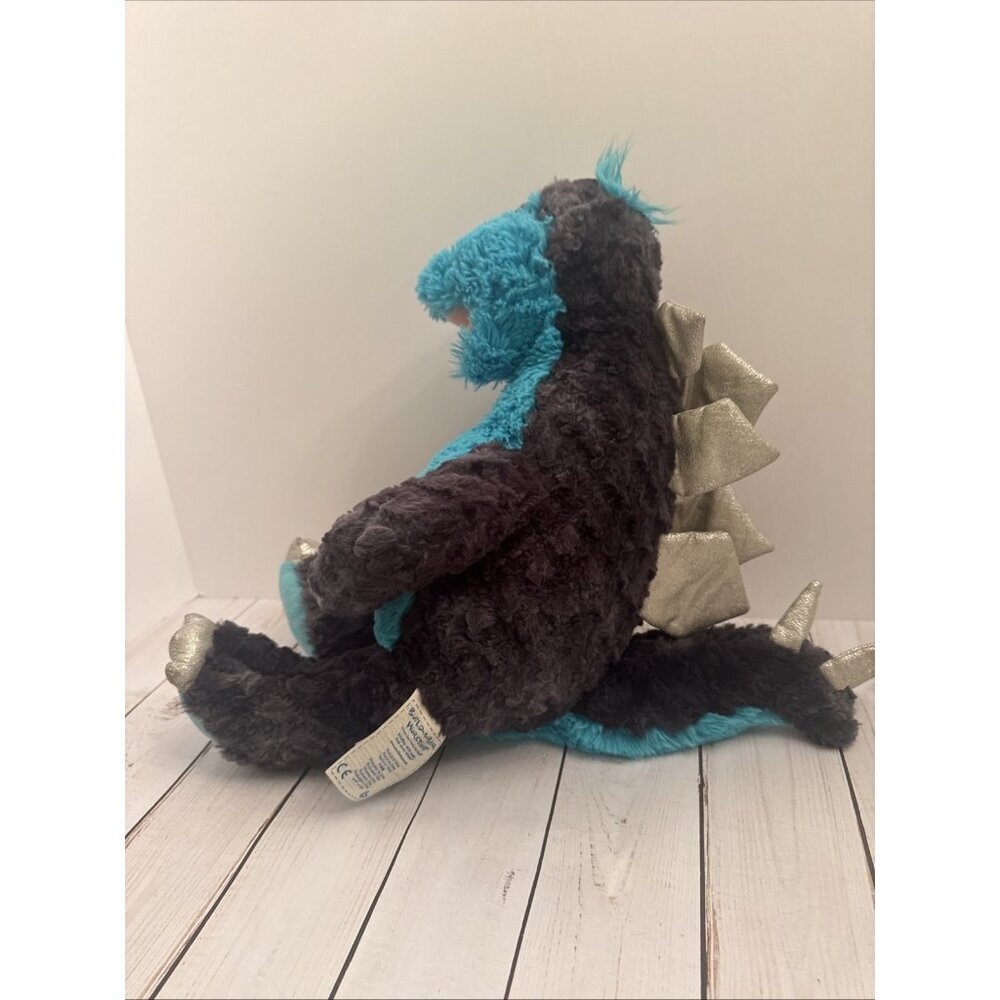 2014 Build A Bear Blue Silver Stegosaurus Dinosaur Plush 17" VGUC (Partial Tag) - Picture 3 of 9